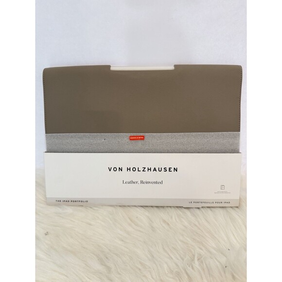 Von Holzhausen The iPad Portfolio Leather Reinvented Case 12.9 Inches Stone - Picture 6 of 16